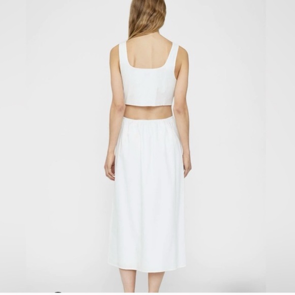 Anine Bing Dione White Dress. NWT L 100% cotton - Picture 9 of 9